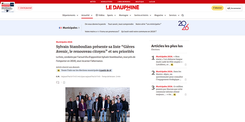 Dauphiné Libéré 02 03 26